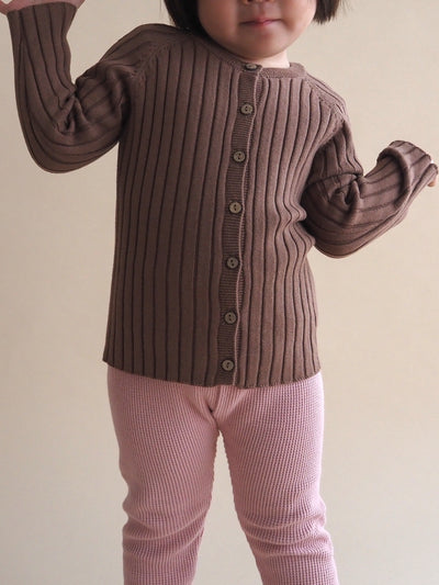 【SALE】Cotton knit cardigan