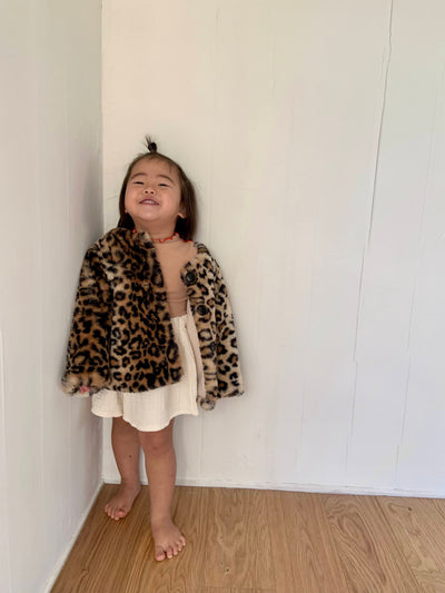 Leopard fur coat