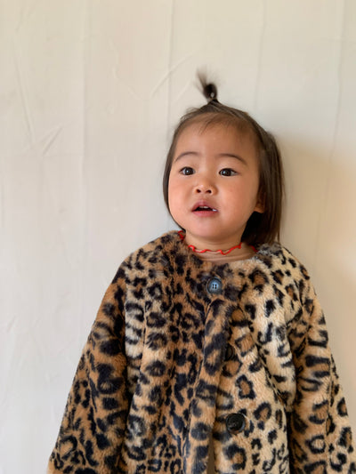 Leopard fur coat