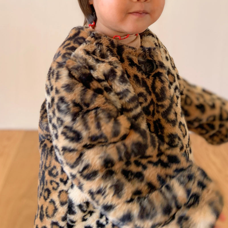 Leopard fur coat