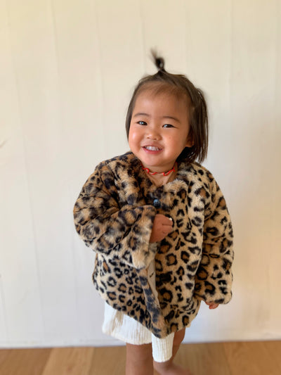 Leopard fur coat