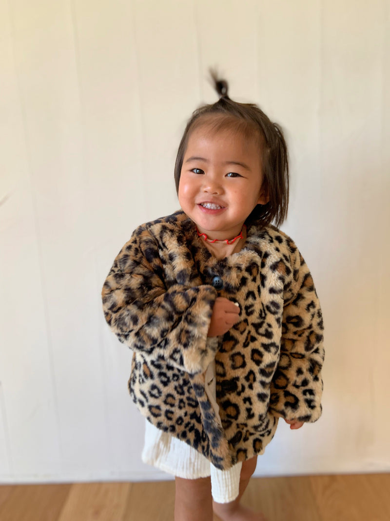 Leopard fur coat