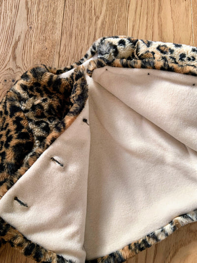 Leopard fur coat