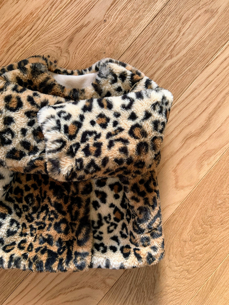 Leopard fur coat