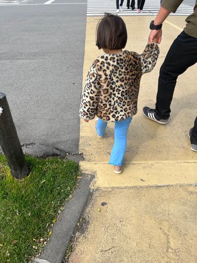 Leopard fur coat