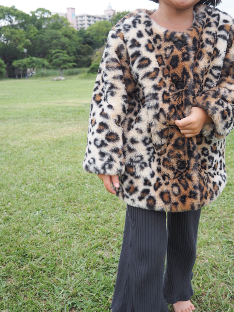 Leopard fur coat