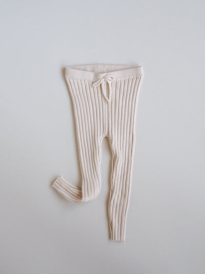 Cotton knit leggings