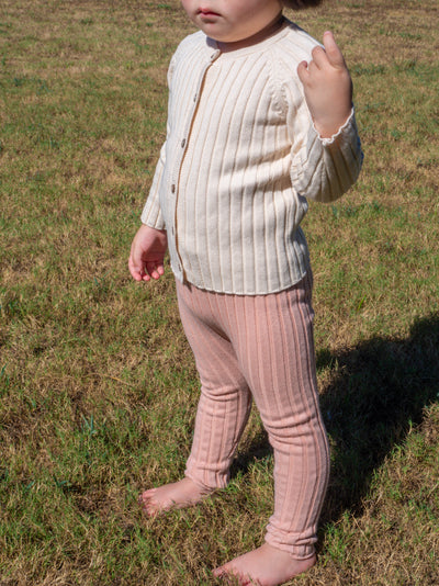 Cotton knit cardigan