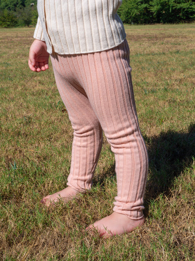 Cotton knit leggings