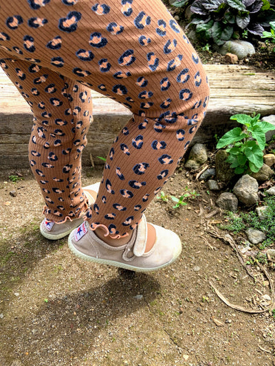 【30%OFF】Leopard ribbed leggings